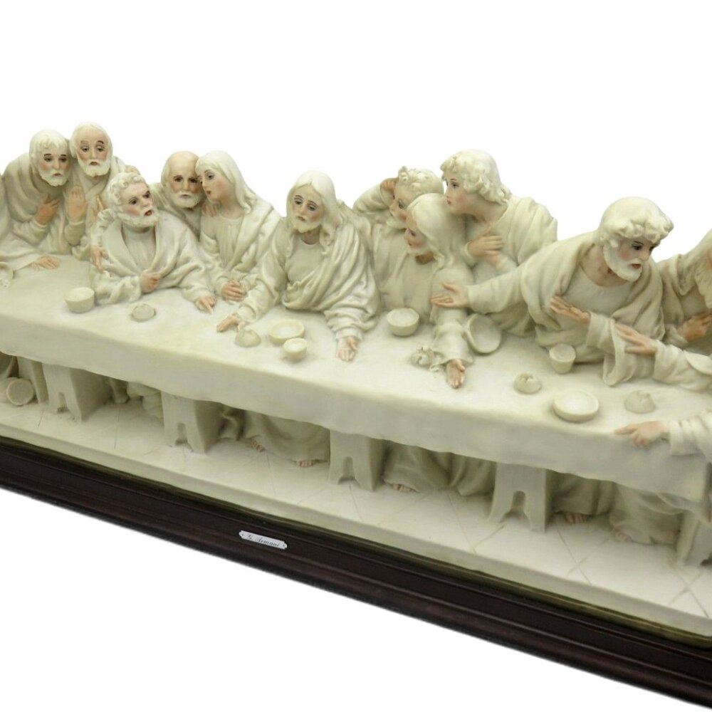 GIUSEPPE ARMANI Last Supper Sculpture Florence Italy 1983 Italy Vintage 23" Rare
